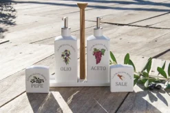 LA PORCELLANA BIANCA Menagentablett CONSERVA Porzellan weiß