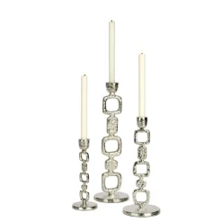 LAMBERT Kerzenständer GUCCIO 22 cm vernickelt