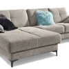 LASCONDO Ecksofa ROMINA 162 x 296 cm Famous stone