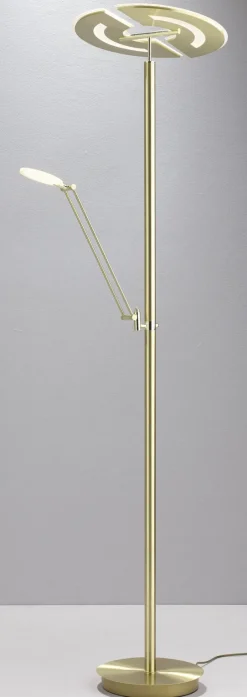 LED Deckenfluter MEMPHIS messingfarbig