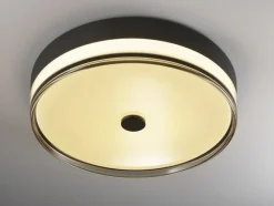 LED Deckenlampe SORANO 50 cm schwarz /chromfarbig