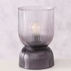 LED Dekolampe FIZA 19 cm grau