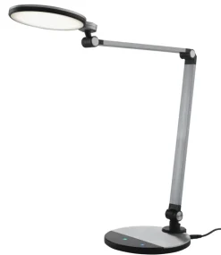 LED Schreibtischlampe EXPECT 90 cm silberfarbig/ schwarz