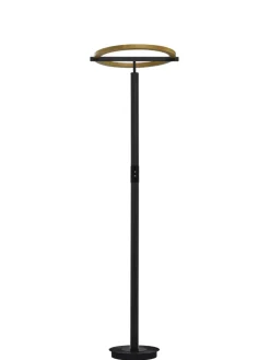 LED Stehlampe NELLA Holz /schwarz