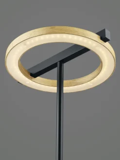 LED Stehlampe NELLA Holz /schwarz