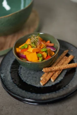 LEONARDO Dessertteller MATERA 6er Set 22,5 cm Keramik anthrazit