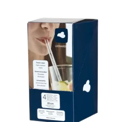 LEONARDO Glastrinkhalme 5-teilig klar