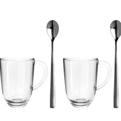 LEONARDO Latte Macchiato Glas NAPOLI 4-teilig