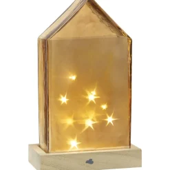 LEONARDO Lichtobjekt LED-Haus MAGICO 23 cm amber