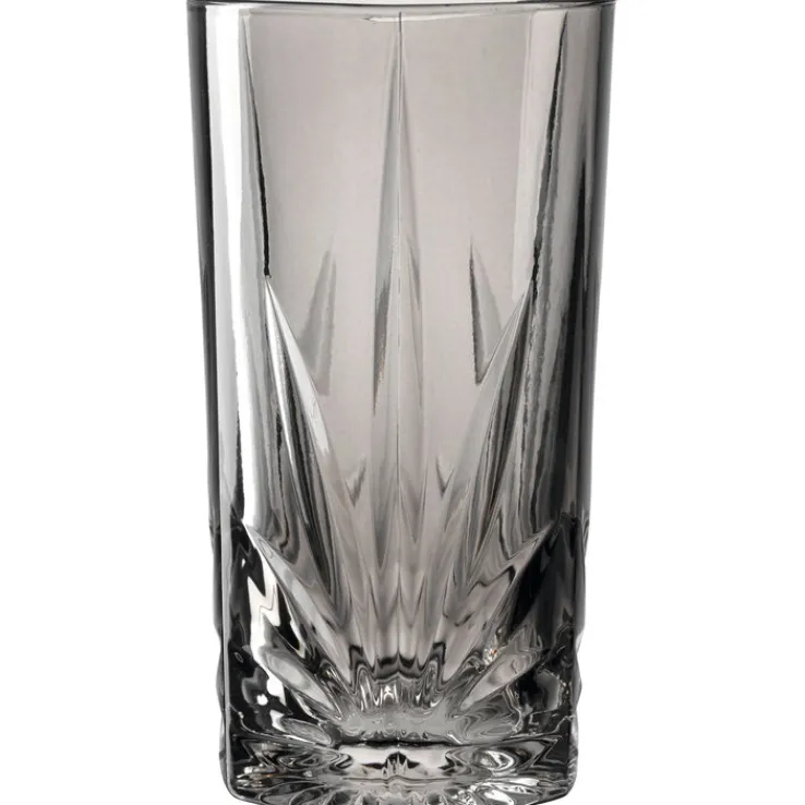 LEONARDO Longdrinkglas CAPRI 4er Set grau