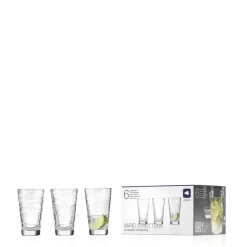 LEONARDO Longdrinkglas VARIO STRUTTURA 6er Set Klarglas