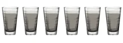LEONARDO Longdrinkglas VARIO BASALTO 6er Set - je 280 ml anthrazit