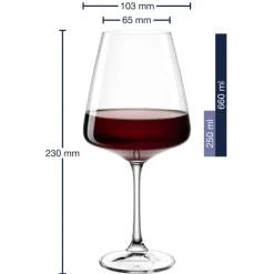 LEONARDO Rotweinglas PALADINO Kristallglas 660 ml