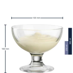 LEONARDO Schale auf Fuß CUCINA 6er Set 360 ml