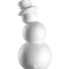 LEONARDO Schneemann PABLO 9 cm Keramik weiß