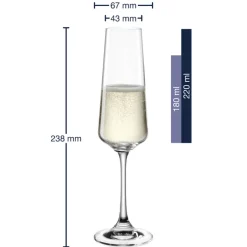 LEONARDO Sektglas PALADINO Kristallglas 220 ml