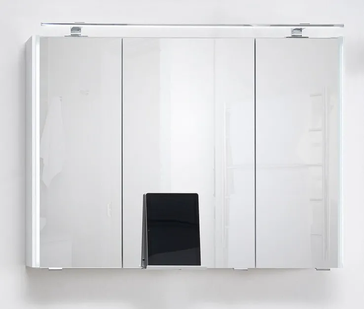 LEONARDO Spiegelschrank weiß