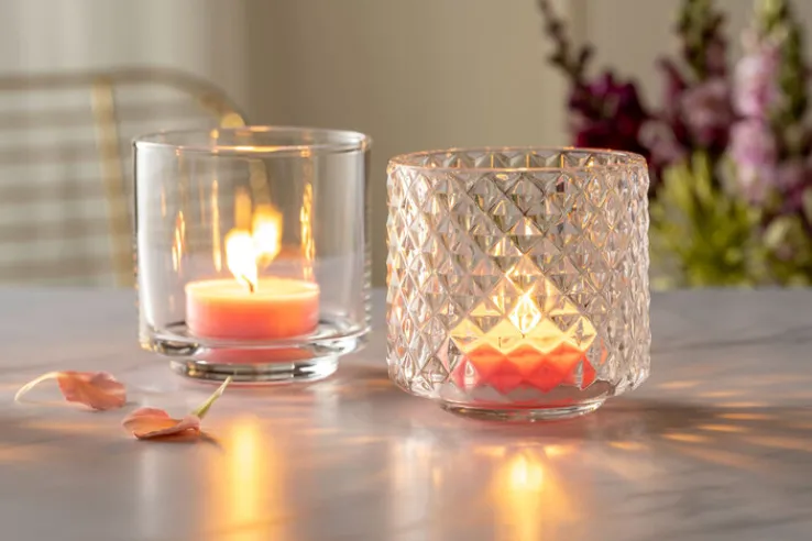 LEONARDO Tischlicht RAUTE 10 x 10 cm