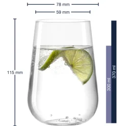 LEONARDO Trinkglas PALADINO Kristallglas 370 ml