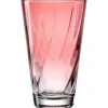LEONARDO Trinkglas TWIST 6er Set 300 ml rot