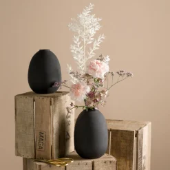 LEONARDO Vase 19 cm schwarz