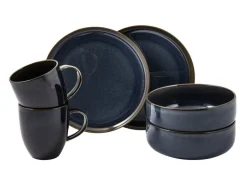 like. Frühstücksservice CRAFTED DENIM 6-teilig blau/ braun