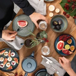 like. Frühstücksset CRAFTED BREEZE 6-teilig grün/ braun