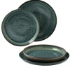 like. Tafelservice CRAFTED BREEZE 4-teilig grün/ braun