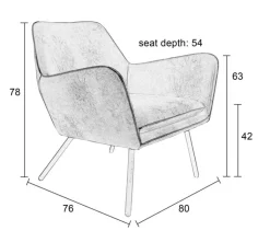 QUARTIER Loungesessel RICARDO grau