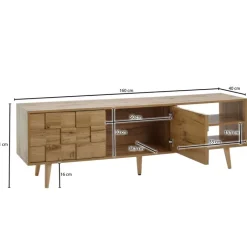 Lowboard 160 x 51 cm Eiche