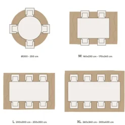 LUXOR living Schurwollteppich KUMARI 250 x 300 cm beige