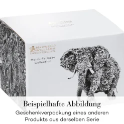 MAXWELL & WILLIAMS Henkelbecher AFRICAN GIRAFFE 450 ml Keramik weiß