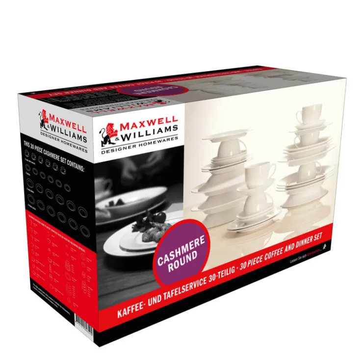 MAXWELL & WILLIAMS Kombiset CASHMERE VILLA 30-teilig weiß