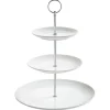 MAXWELL & WILLIAMS Round Etagere DIAMONDS 27 cm Hartporzellan weiß