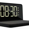 Mebus Digitalwecker mit Aufladefunktion schwarz
