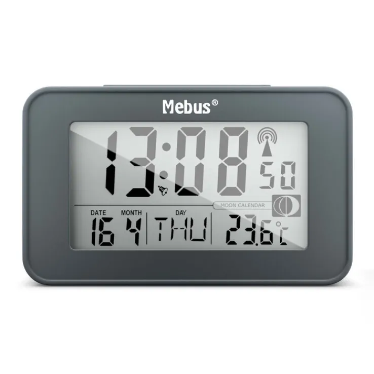 Mebus Funkwecker anthrazit