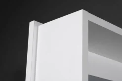 Mehrzweckschrank drehbar 50 x 195 cm Spiegelfront/weiß