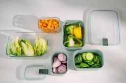 MEPAL Frischhaltedosen-Set EASYCLIP 3-teilig Nordic White Kunststoff