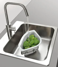 metaltex Ecksieb DRAIN ON Kunststoff grau