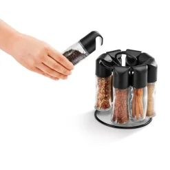 metaltex Gewürzständer SPICE-8 schwarz
