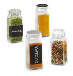 metaltex Gewürzstreuer SHAKE-IT 12er Set Glas 120 ml