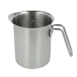 metaltex Milchkrug 700 ml silberfarbig