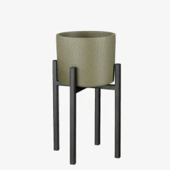 MICA DECORATIONS Blumentopfständer ASCOT 16 x 16 cm schwarz