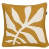MICA DECORATIONS Deko Kissenhülle BLATT 45x45 cm
