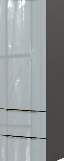 Midischrank JAN 36x111x34 cm graphit/silbergrau Glasfront