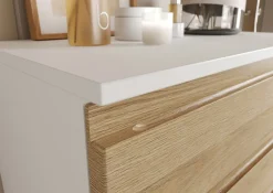 Midischrank SOPHIE 34x120x34 weiß/Grandson-Eiche Nb.