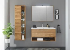 Mittelschrank LAMBA 45 x 150 cm Eiche Natur