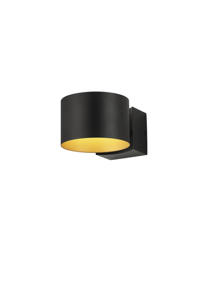 Musterring LED Wandleuchte MR LOOP schwarz-goldfarbig
