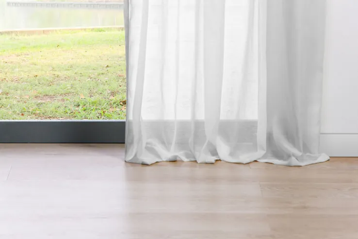 my deco Schlaufenvorhang PURE 135 x 300 cm weiss