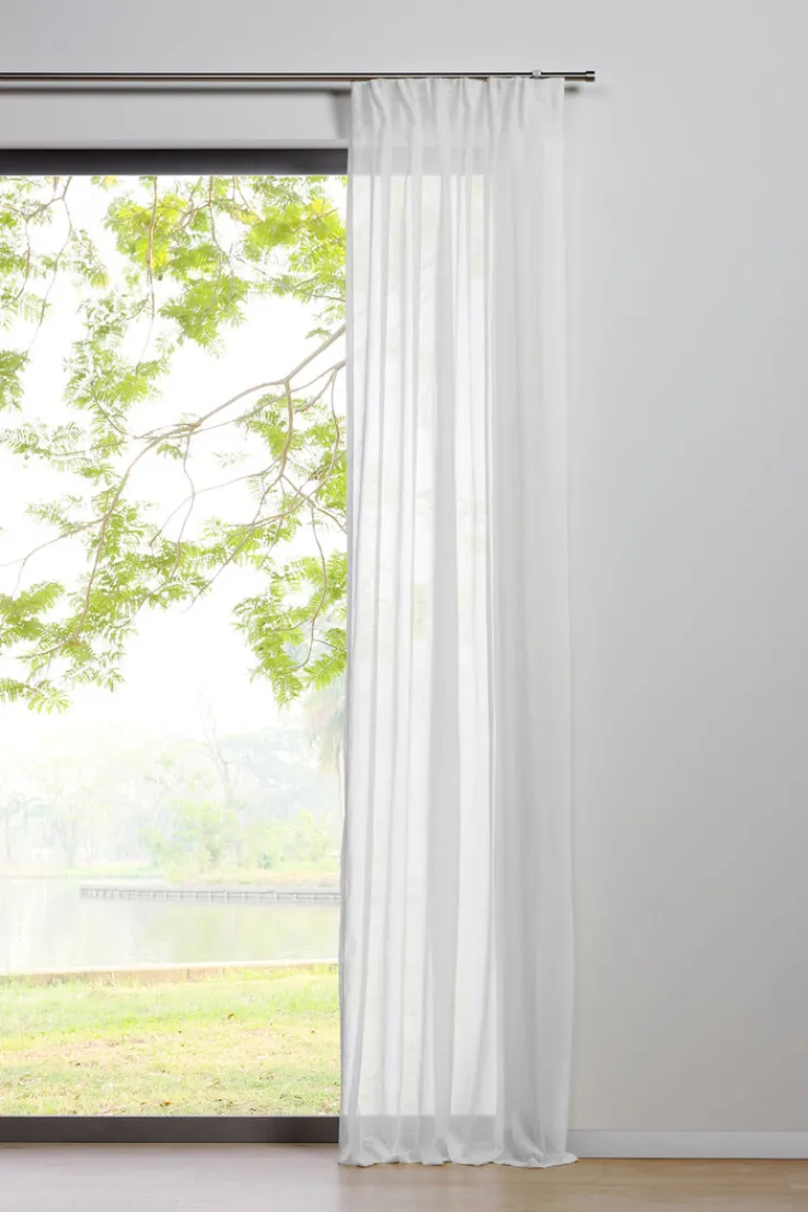 my deco Schlaufenvorhang PURE 135 x 300 cm weiss